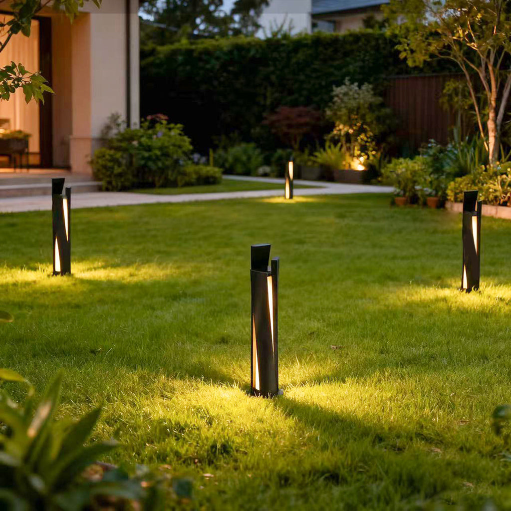 FENWICK ANODIZED ALUMINUM OUTDOOR BOLLARD LUMINAIRE