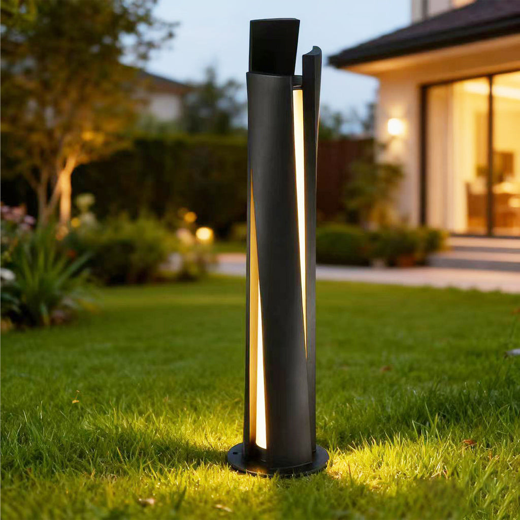 FENWICK ANODIZED ALUMINUM OUTDOOR BOLLARD LUMINAIRE
