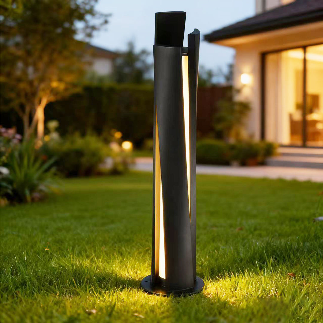 FENWICK ANODIZED ALUMINUM OUTDOOR BOLLARD LUMINAIRE