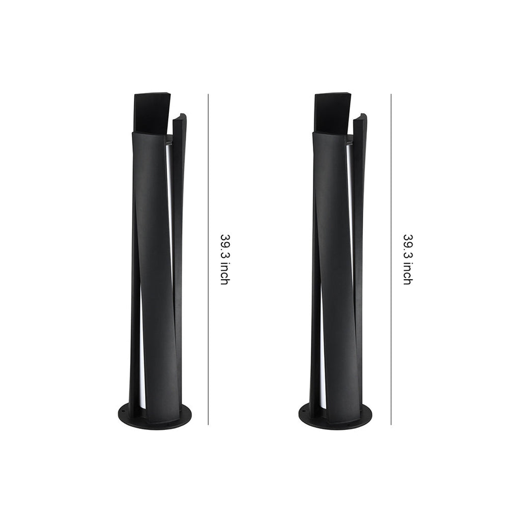 FENWICK ANODIZED ALUMINUM OUTDOOR BOLLARD LUMINAIRE