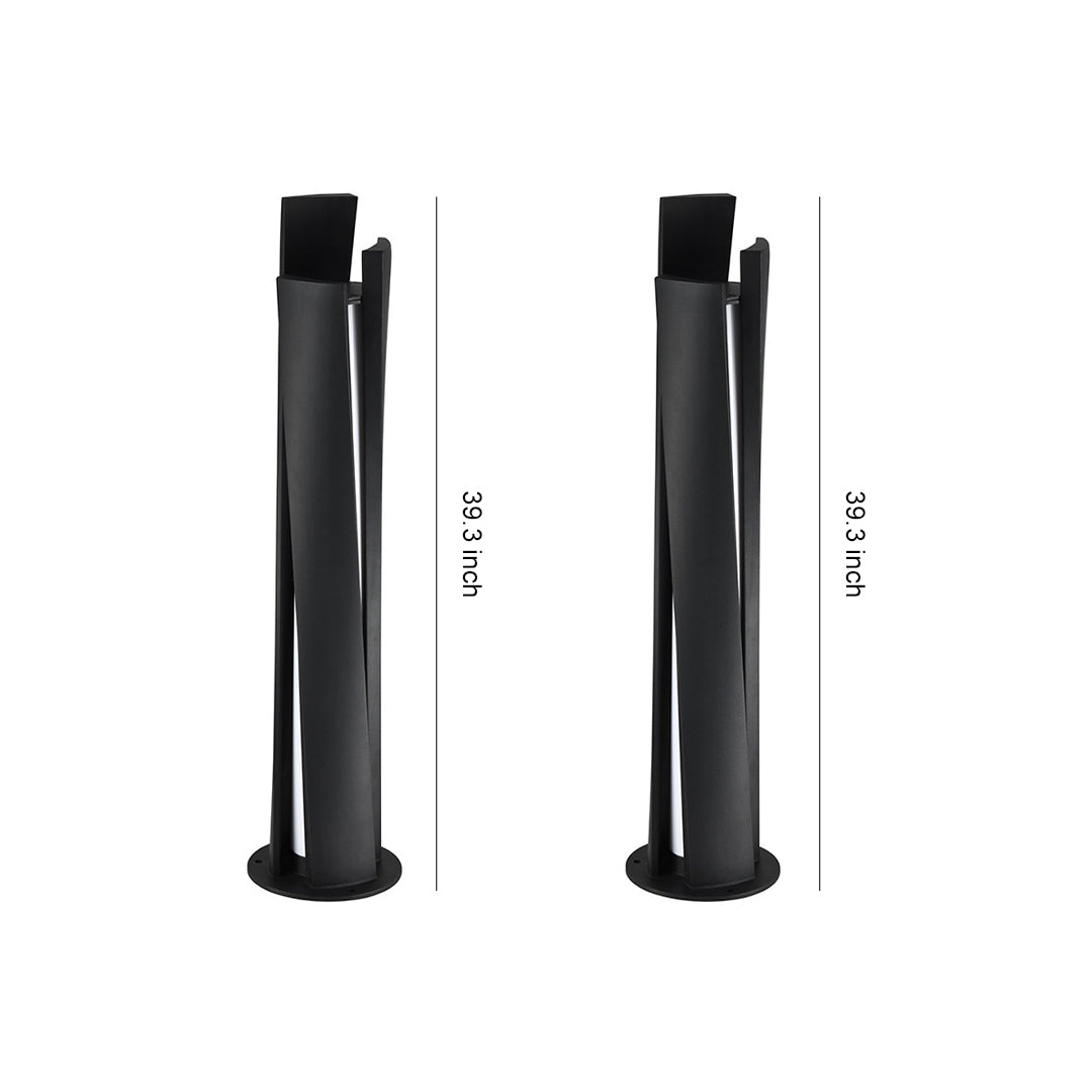 FENWICK ANODIZED ALUMINUM OUTDOOR BOLLARD LUMINAIRE