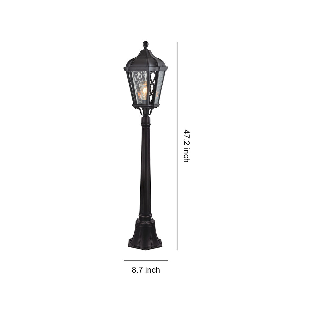 WINTERBOURNE ALUMINUM GARDEN POST LANTERN