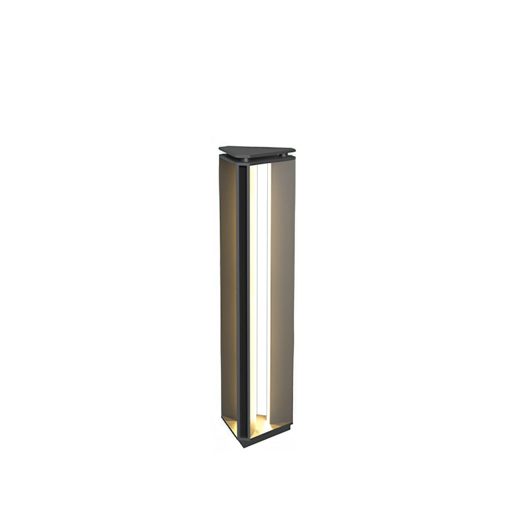 WINTHROP OUTDOOR BOLLARD LANTERN, MINIMALIST WATER-RESISTANT AMBIENT ILLUMINATION
