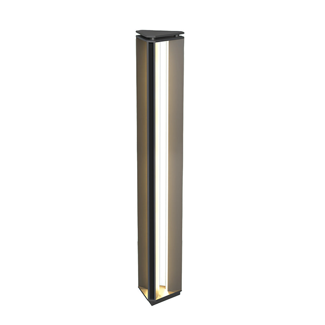 WINTHROP OUTDOOR BOLLARD LANTERN, MINIMALIST WATER-RESISTANT AMBIENT ILLUMINATION
