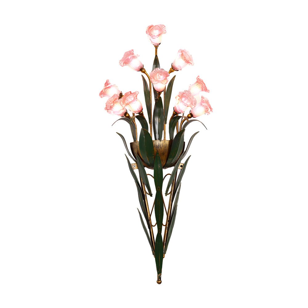 WINTHROP FLORAL EMBELLISHED WALL LANTERN