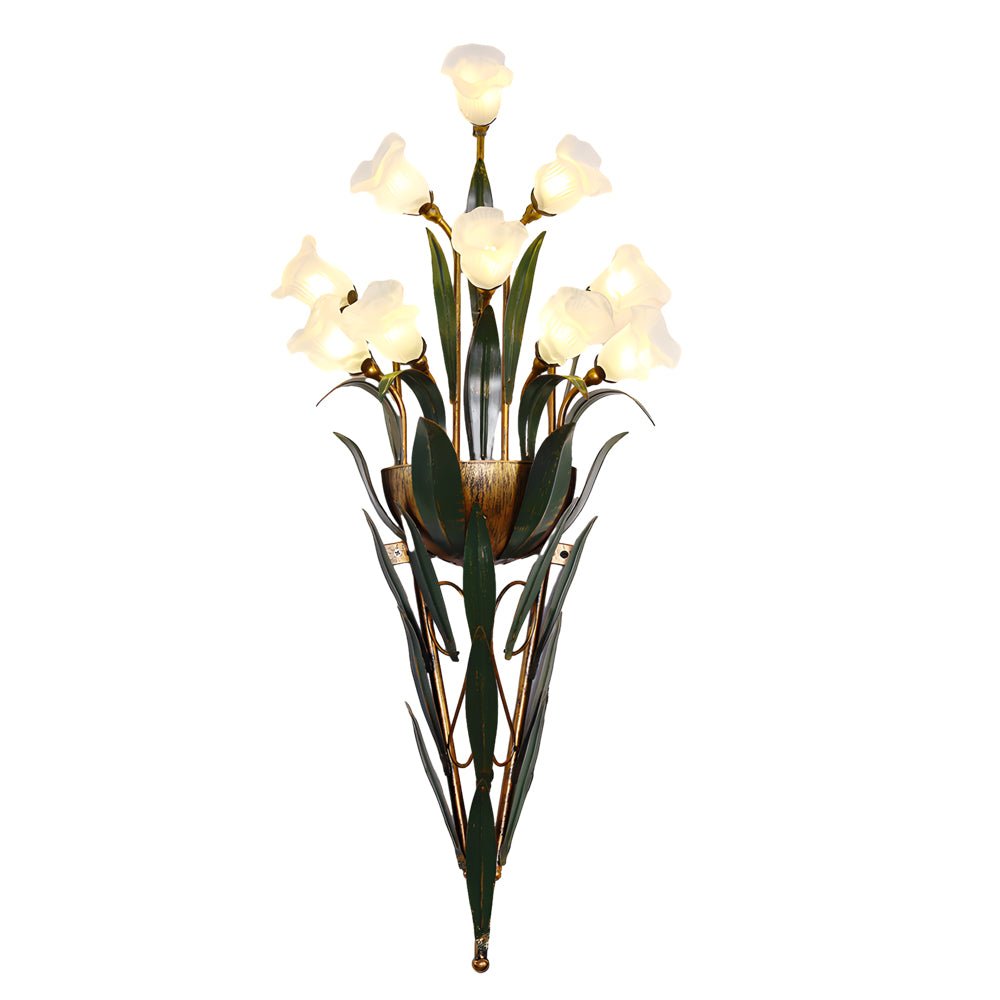 WINTHROP FLORAL EMBELLISHED WALL LANTERN