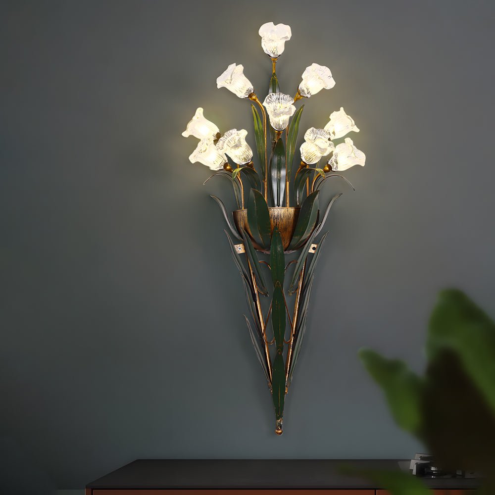 WINTHROP FLORAL EMBELLISHED WALL LANTERN