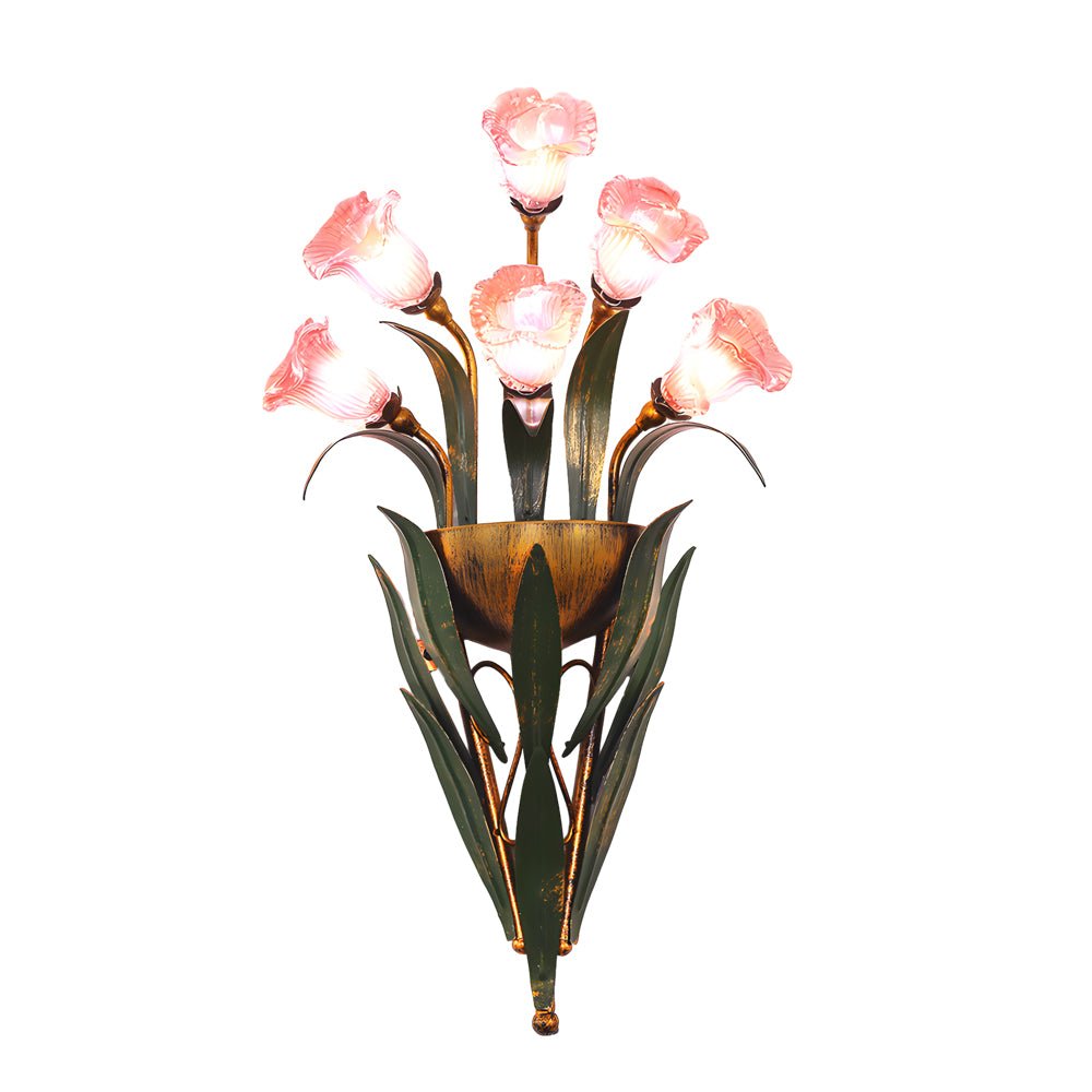 WINTHROP FLORAL EMBELLISHED WALL LANTERN
