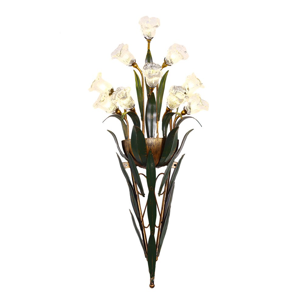 WINTHROP FLORAL EMBELLISHED WALL LANTERN
