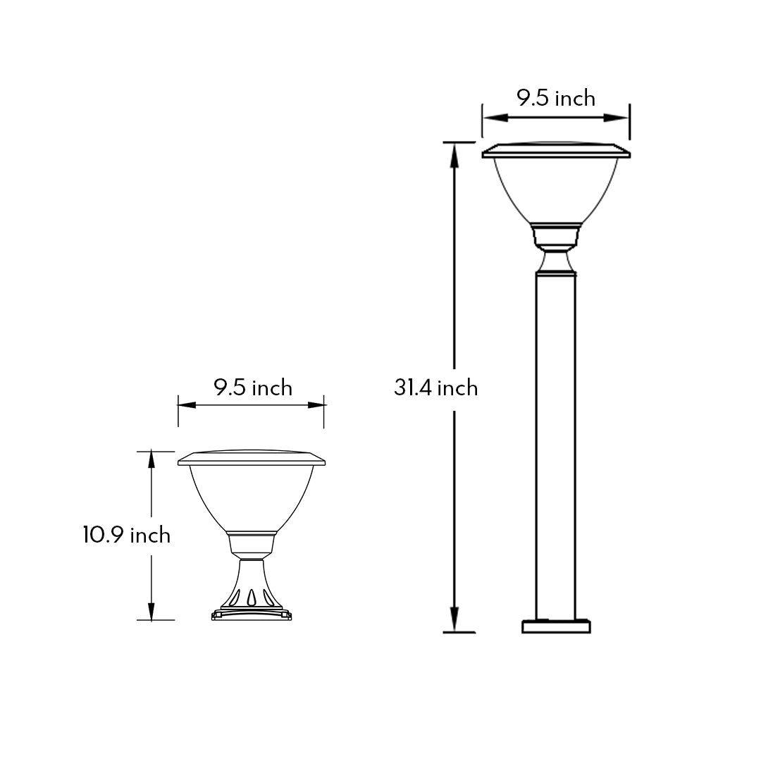 RAVENHURST MODERN BLACK BOLLARD LIGHTING FOR OUTDOOR SPACES