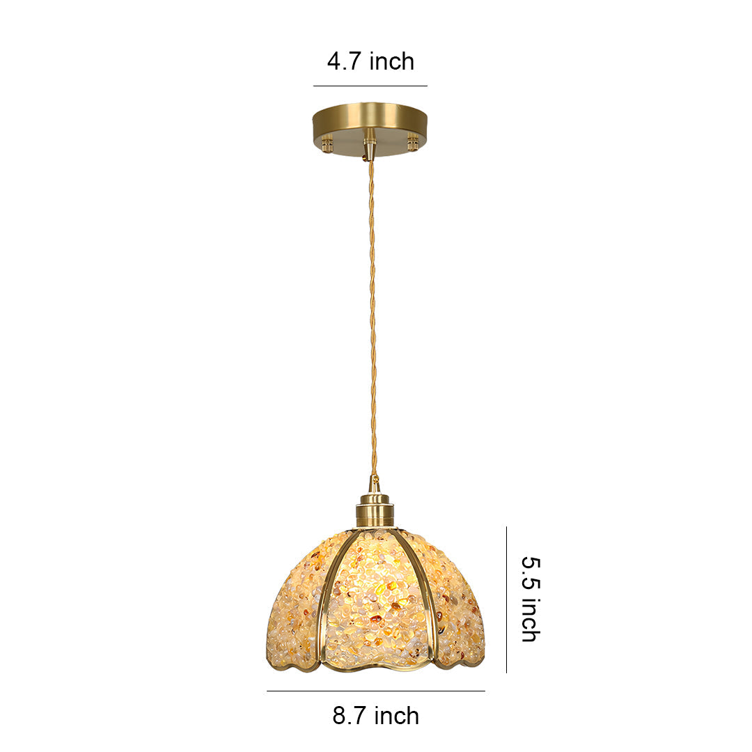 WINDSOR CRYSTAL DROPLET CEILING LANTERN