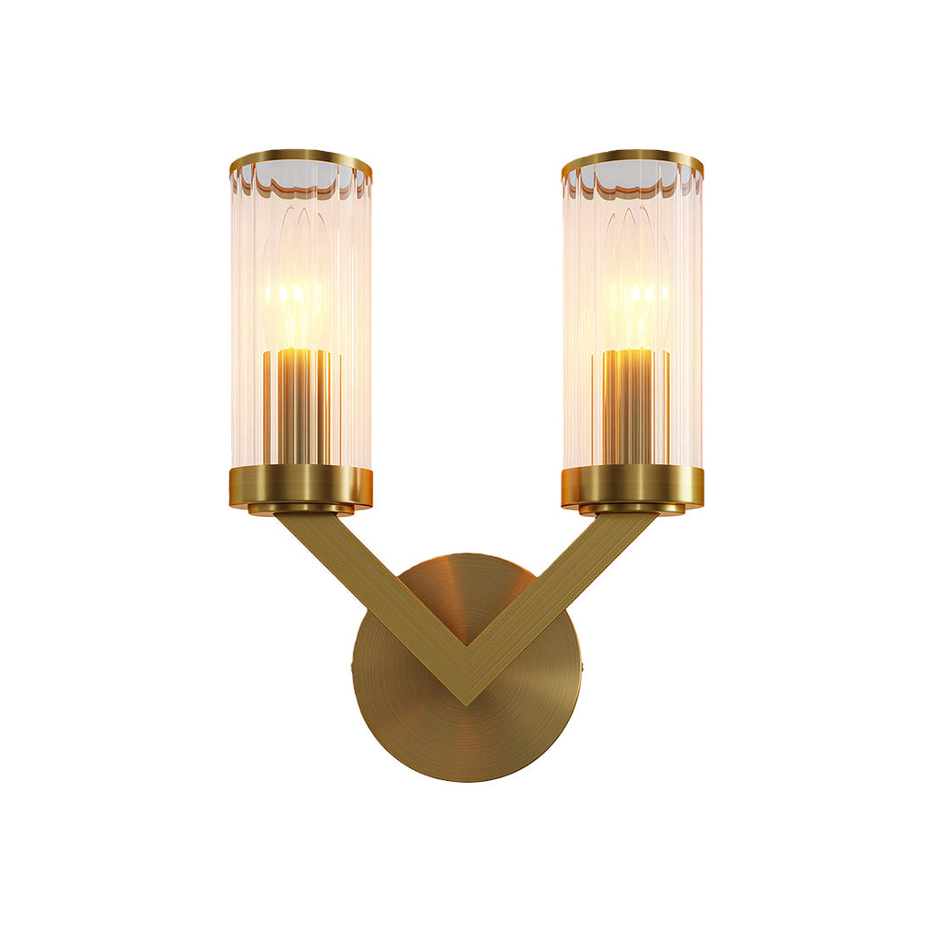 BRACKENDALE COPPER-CLAD GLASS WALL LANTERN