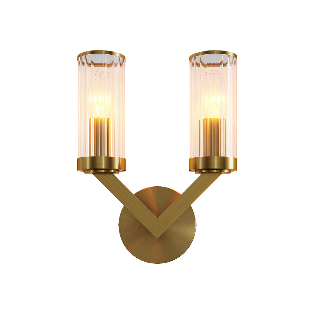 BRACKENDALE COPPER-CLAD GLASS WALL LANTERN