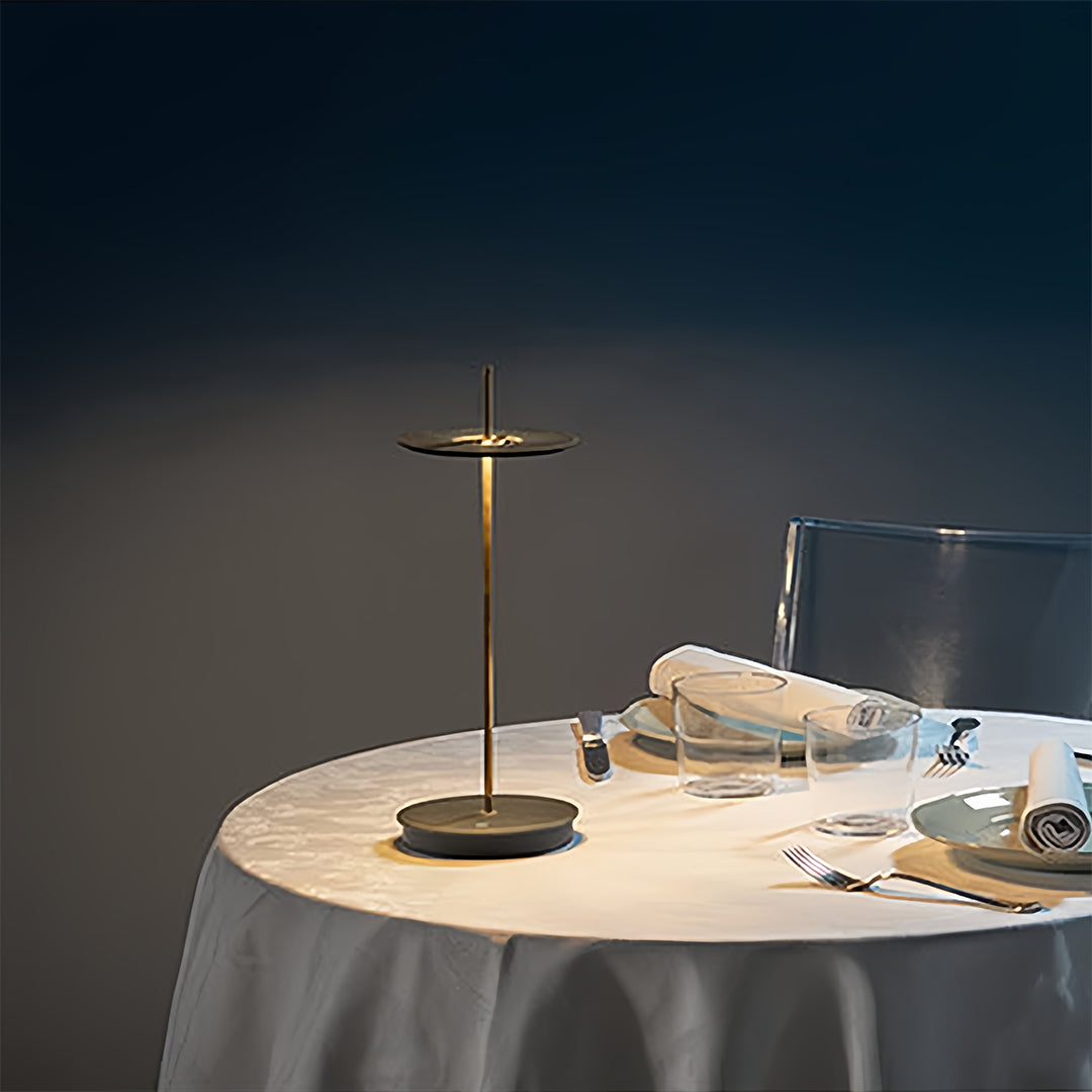 FENWICK PORTABLE METAL BUFFET LAMP WITH DIMMABLE FUNCTION