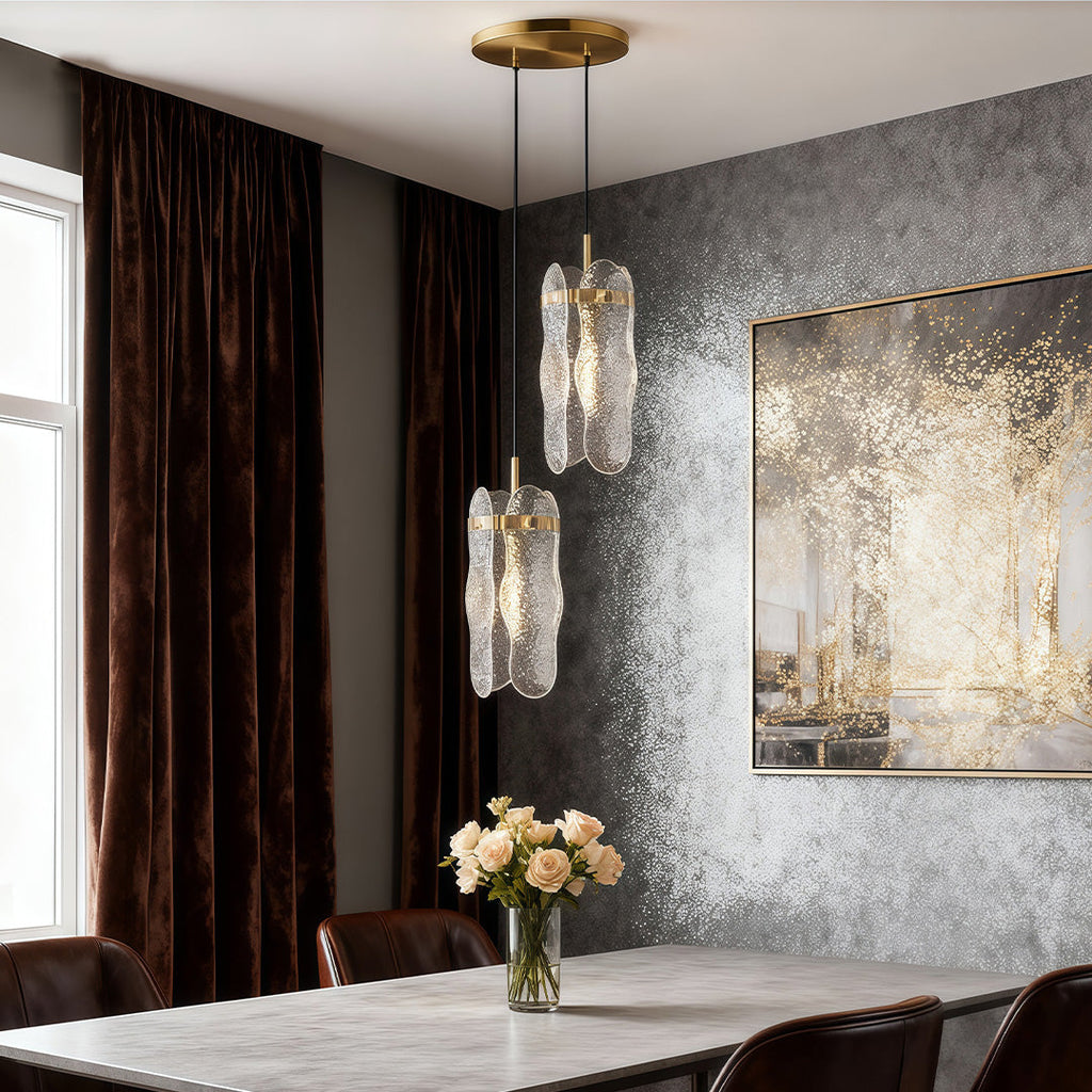 WINDSOR GLEAM ADJUSTABLE BRASS PENDANT LIGHT