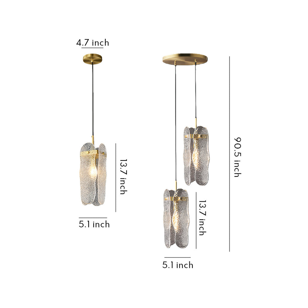 WINDSOR GLEAM ADJUSTABLE BRASS PENDANT LIGHT