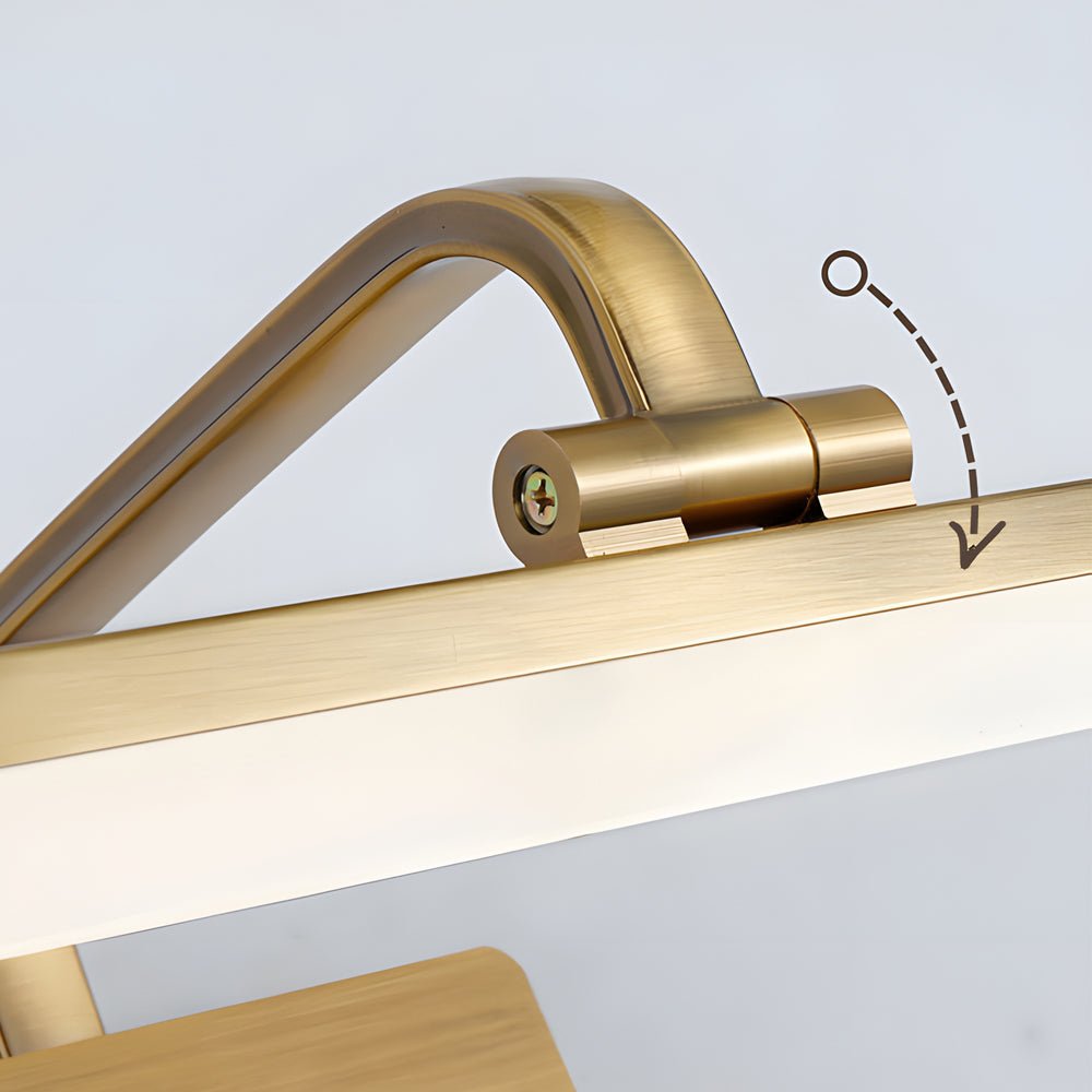 CHISWICK CURVED BRASS LED VANITY LIGHT WITH ARCHITECTURAL GRACE