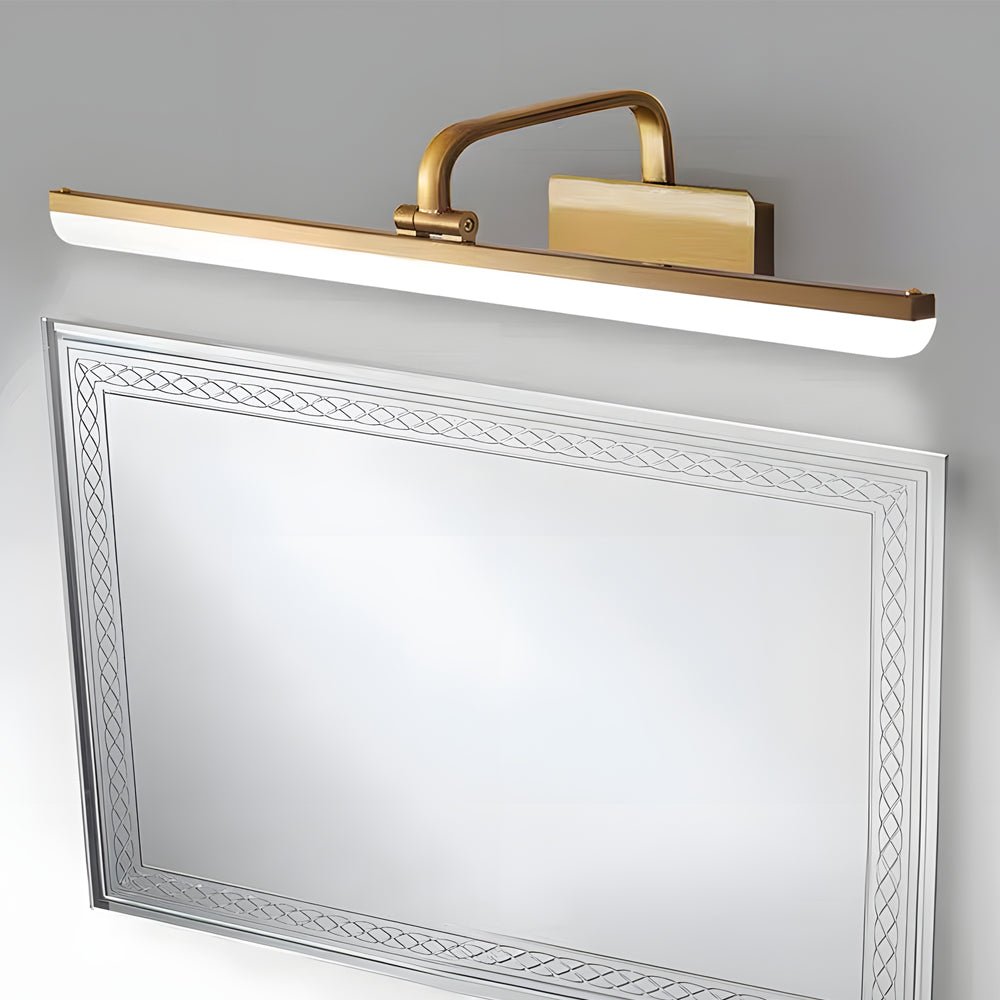 CHISWICK CURVED BRASS LED VANITY LIGHT WITH ARCHITECTURAL GRACE