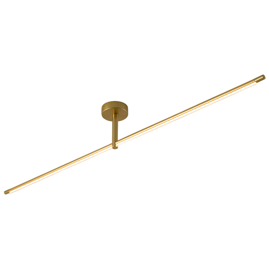 FENWICK MODERNIST BLACK AND GOLD LED CEILING LIGHT