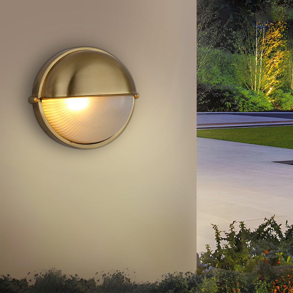 WINTERBOURNE RUSTIC OVAL BULKHEAD LANTERN