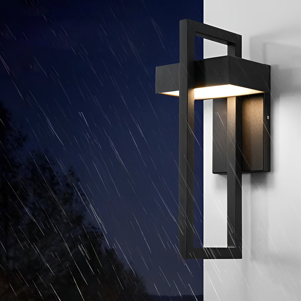 RAVENHALL MODERN RECTANGULAR OUTDOOR LED WALL LIGHT
