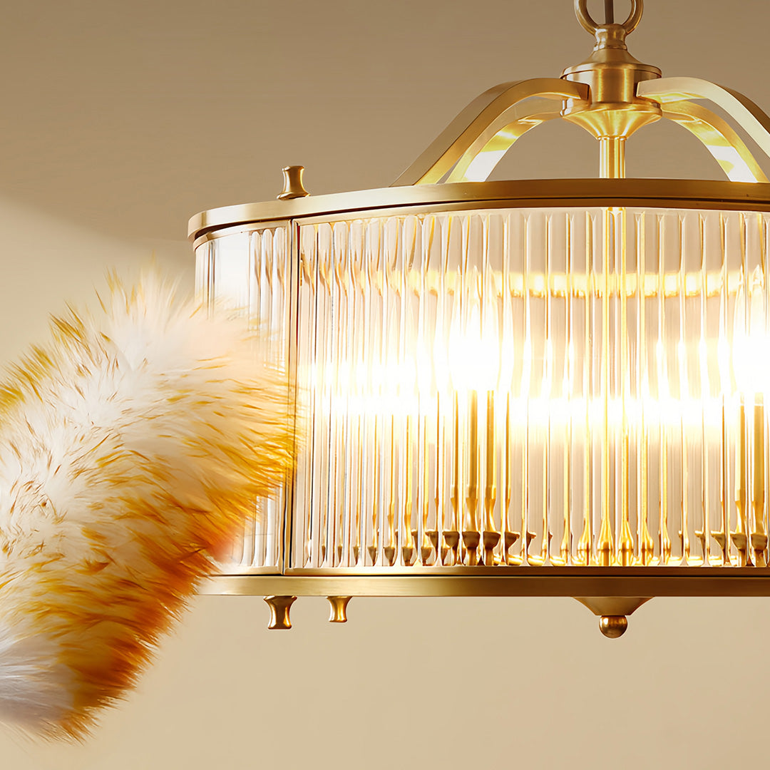 WINDSOR COPPER GLOBE SEMI-FLUSH CEILING LIGHT