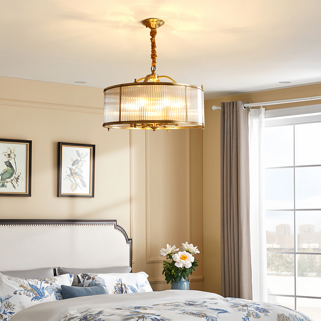 WINDSOR COPPER GLOBE SEMI-FLUSH CEILING LIGHT