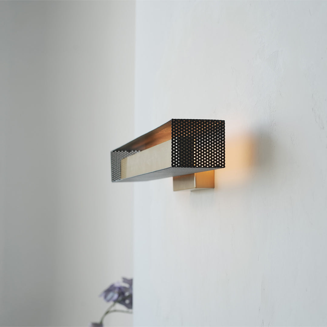 ROUSSEAU VINTAGE IRON & COPPER WALL LANTERN