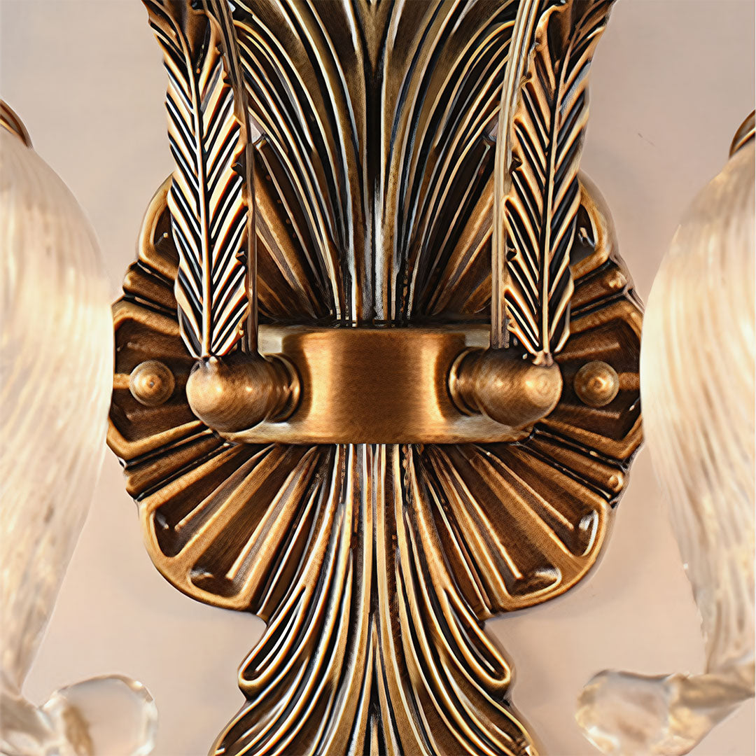 WINTHROP BRASS ILLUMINATION SCONCE WITH CRYSTAL GLOBE