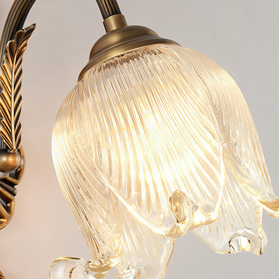 WINTHROP BRASS ILLUMINATION SCONCE WITH CRYSTAL GLOBE