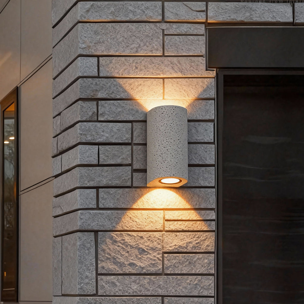 WINDSOR CEMENT OUTDOOR DUAL-FACING LIGHTING FIXTURE