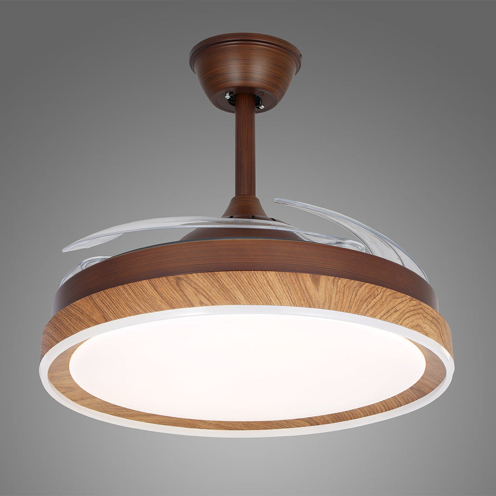 WINTERBOURNE WOODLAND CEILING FAN WITH QUAD LIGHTS