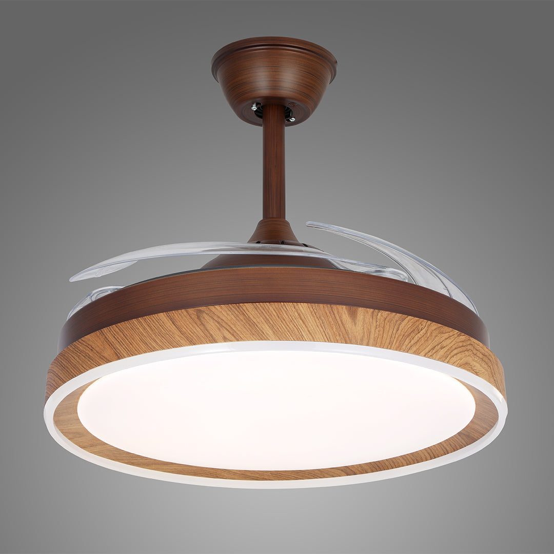 WINTERBOURNE WOODLAND CEILING FAN WITH QUAD LIGHTS