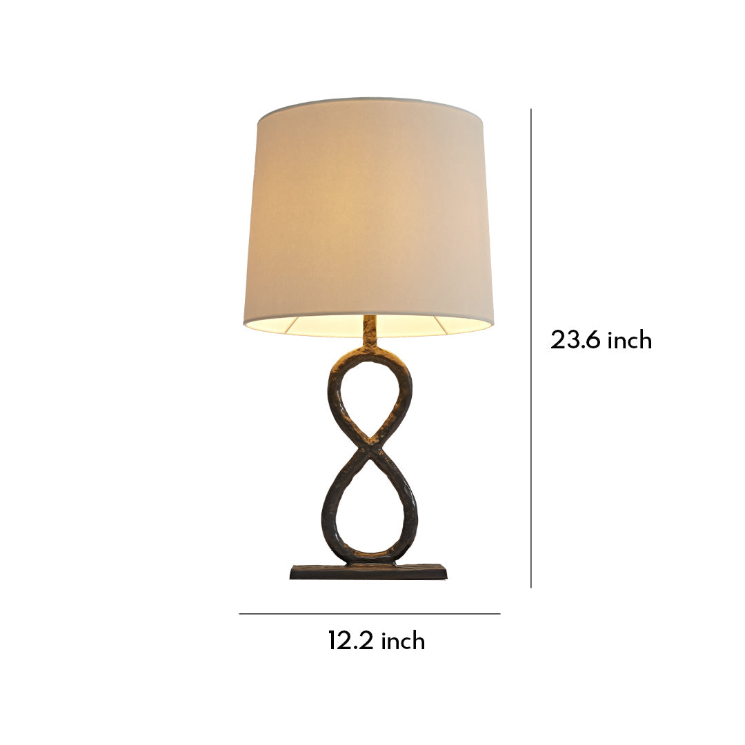 BRAMBLETON BRONZE FABRIC SHADE TABLE LAMP