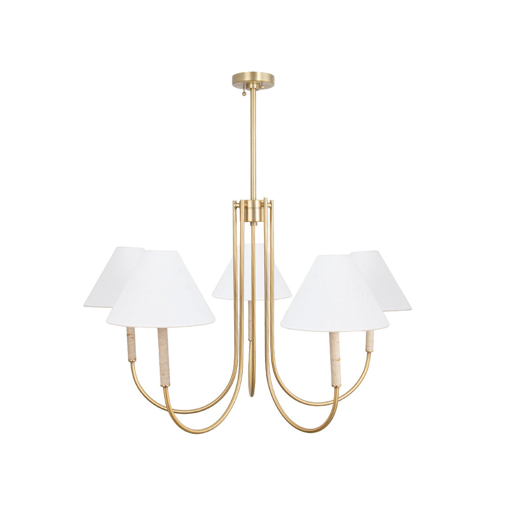 ALDERSON GOLDEN FABRIC DRAPED CEILING LUMINAIRE