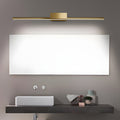 WINTERBOURNE BRUSHED BRASS RECTILINEAR VANITY ILLUMINATOR WITH SLEEK CYLINDRICAL FORM