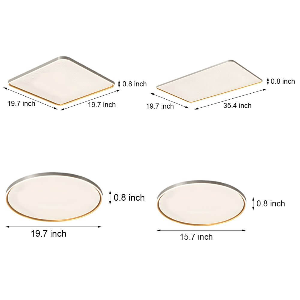 WINTHORPE BRUSHED ALUMINUM LED CEILING FIXTURE