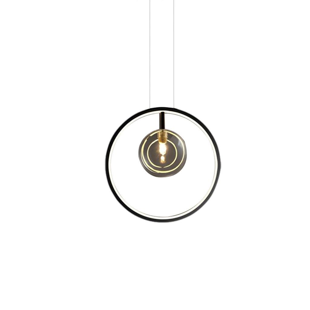 RAVENSDALE BUBBLE GLASS HANGING LAMP WITH LED ILLUMINATION FOR DINING SPACES