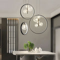 RAVENSDALE BUBBLE GLASS HANGING LAMP WITH LED ILLUMINATION FOR DINING SPACES