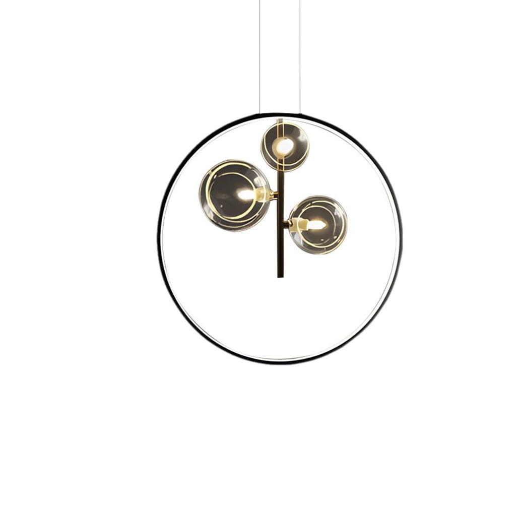 RAVENSDALE BUBBLE GLASS HANGING LAMP WITH LED ILLUMINATION FOR DINING SPACES