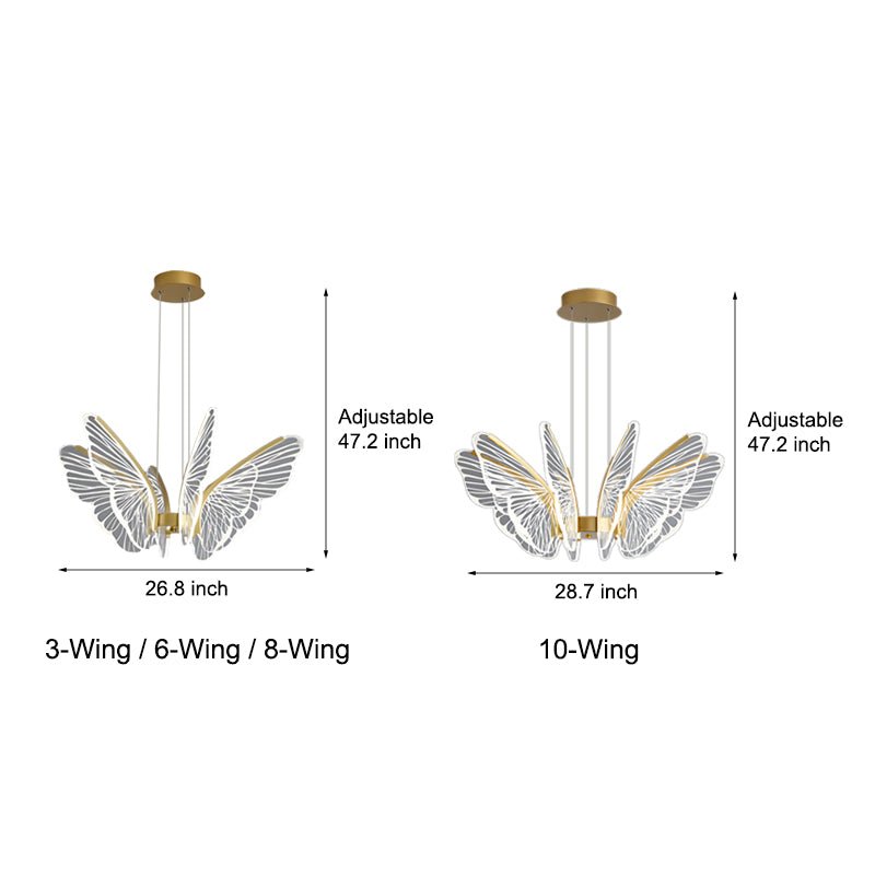 WINDSOR BUTTERFLY REMOTE-DIMMABLE CHANDELIER