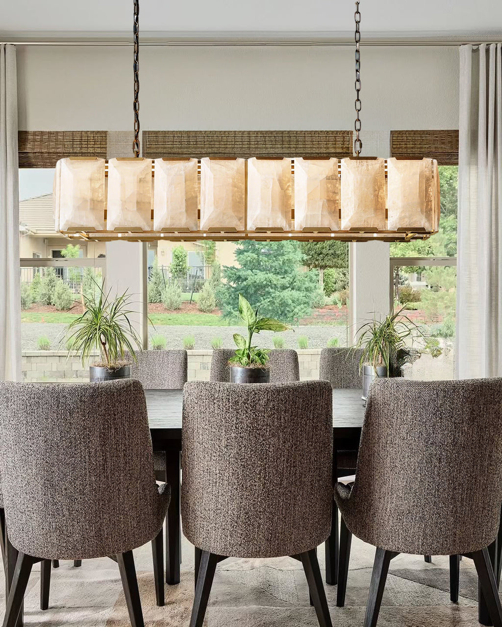 VILLENEUVE CALCITE RECTANGULAR CEILING LUMINAIRE