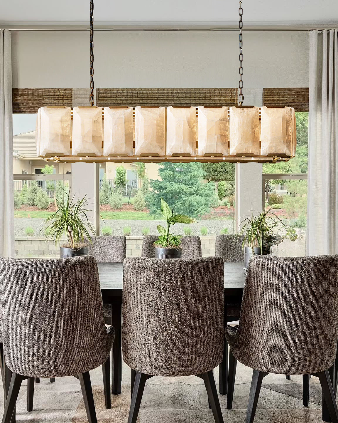 VILLENEUVE CALCITE RECTANGULAR CEILING LUMINAIRE
