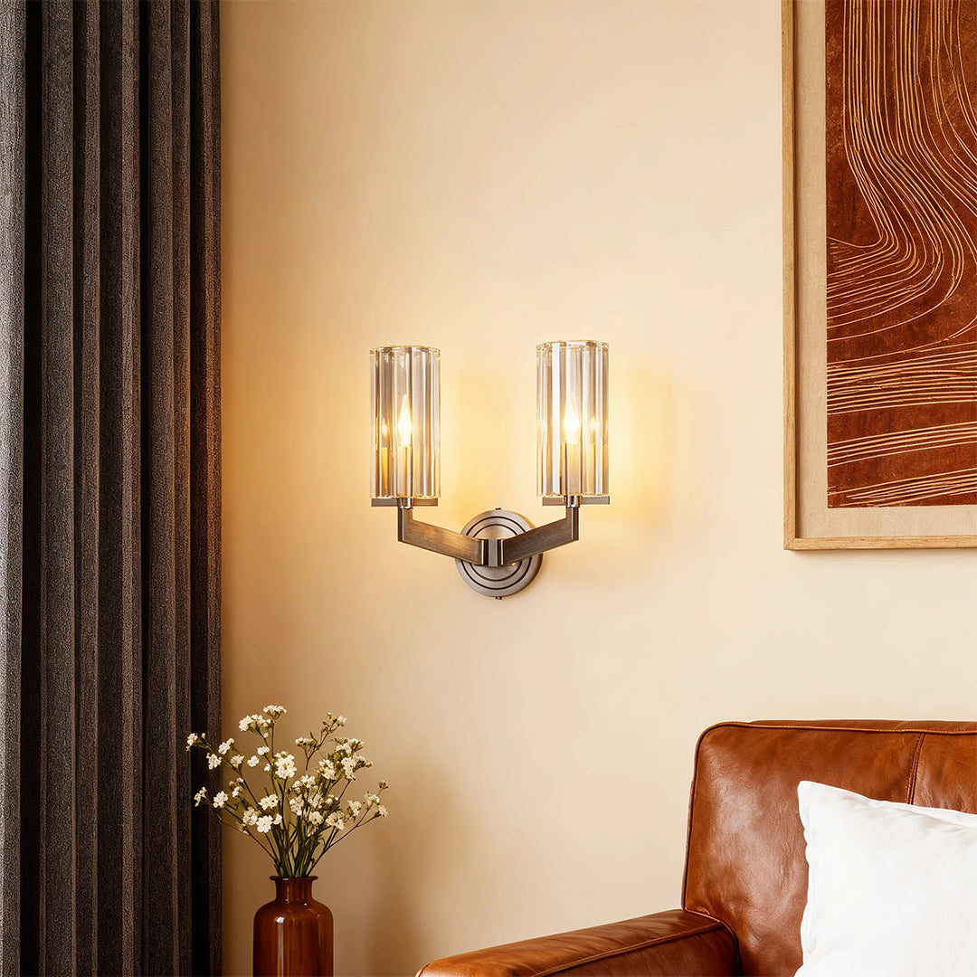 FENWICK COPPER TWILIGHT WALL CANDLE LANTERN