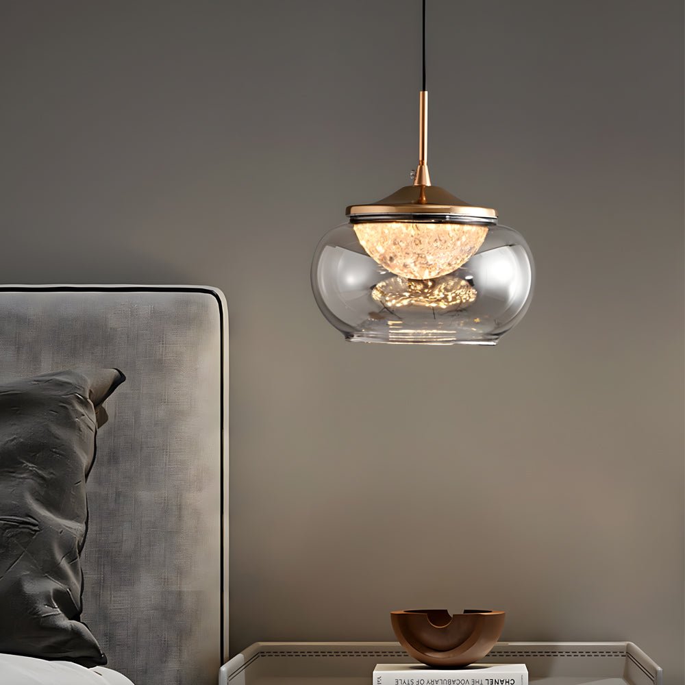 WINTERBOURNE TRIPLE-TIERED GLASS PENDANT LUMINAIRE