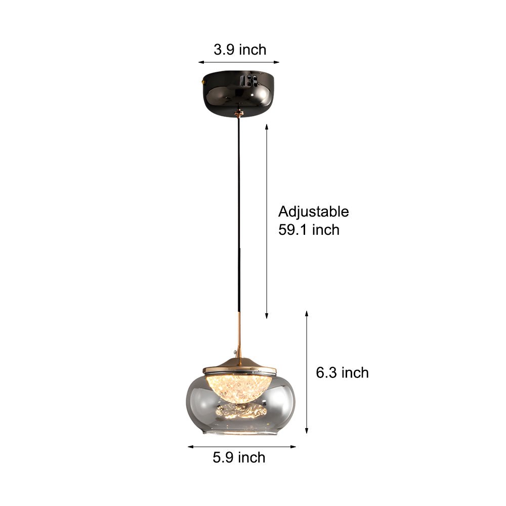 WINTERBOURNE TRIPLE-TIERED GLASS PENDANT LUMINAIRE