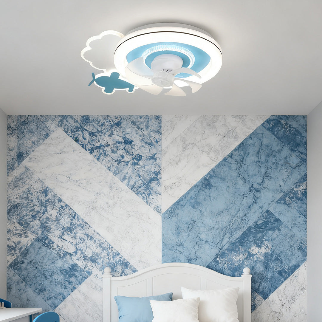 WILLOUGHBY SKY DANCER CEILING LIGHT FAN"  
2. "CHARLESTON WHIRLPOOL BLUE AND WHITE CEILING FAN"  
3. "PENDLETON CLOUD BREEZE LIGHTED FAN"  
4. "HENLEY AQUA WHIRL CEILING LIGHT FAN"  
5. "KENSINGTON DREAMSCAPE CEILING FAN WITH LIGHT"  
6. "TAVISTOCK SERENE