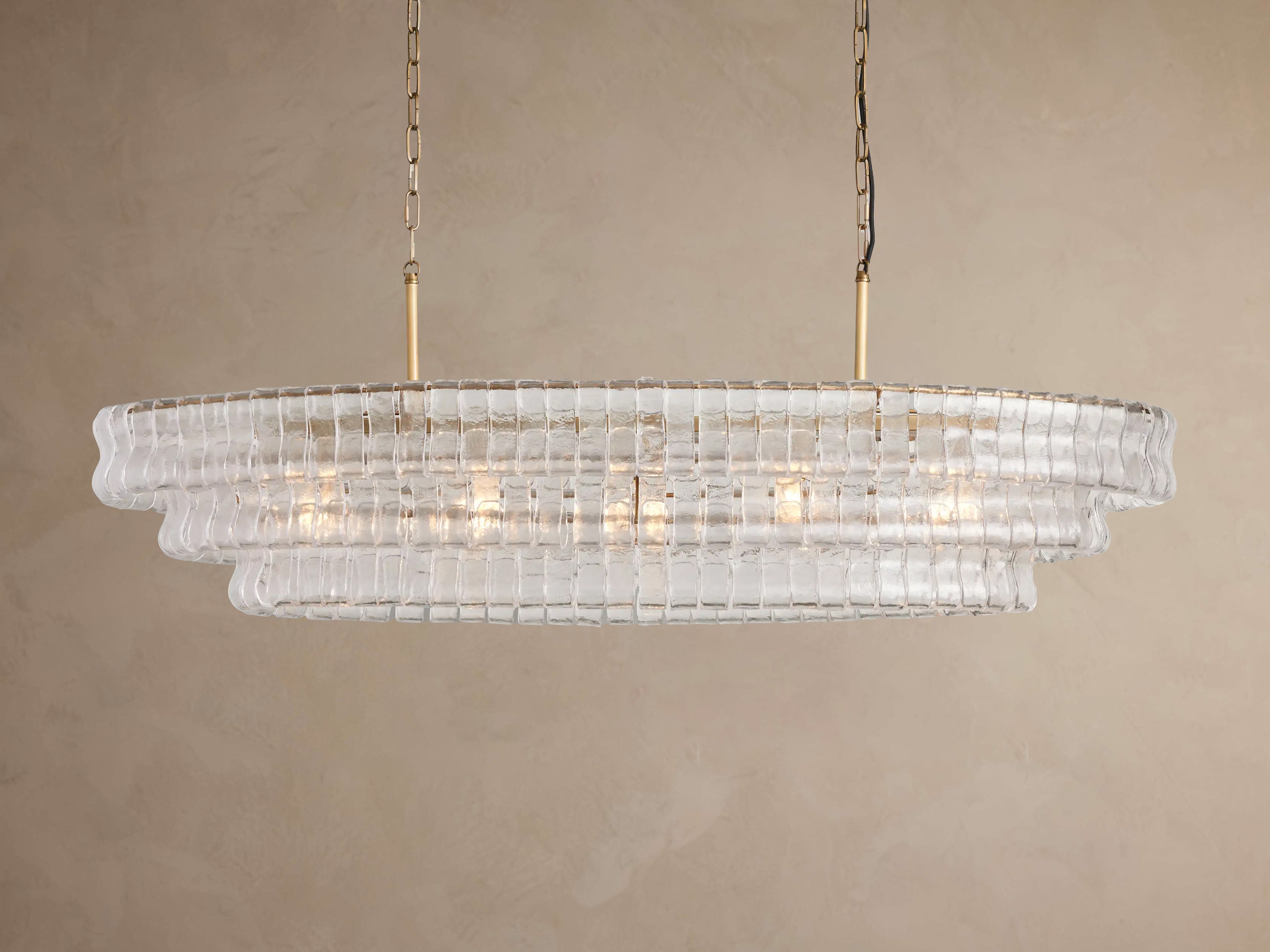 VERONA CRYSTAL OVAL LIGHTING FIXTURE