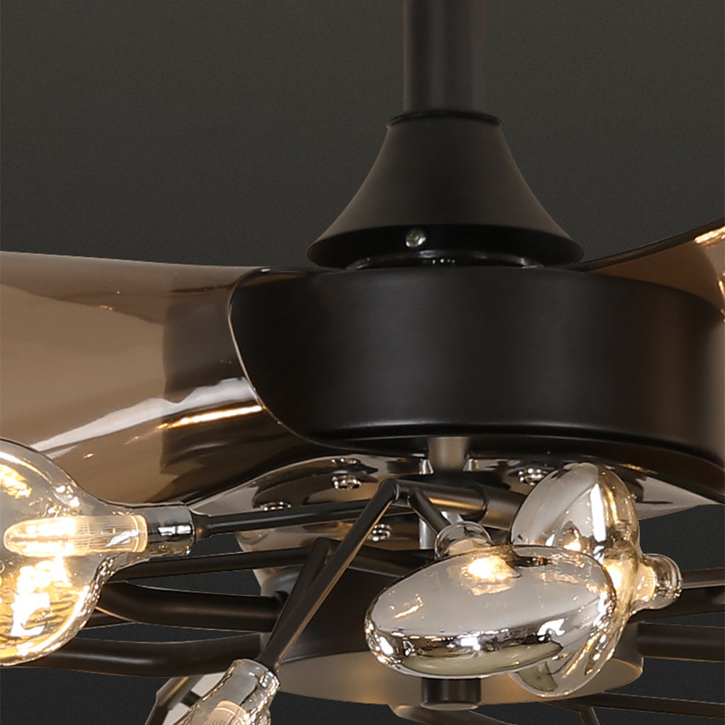 CHARLESTON ARTISAN CEILING LIGHT FAN