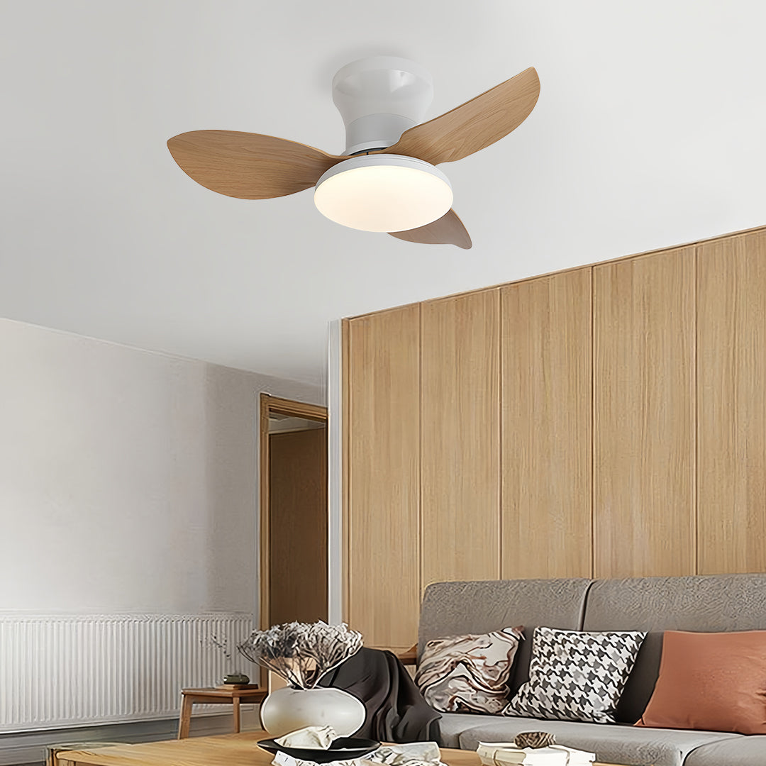 WINDSOR WHISPER 3-BLADE CEILING FAN WITH DIMMABLE LIGHT AND REMOTE CONTROL